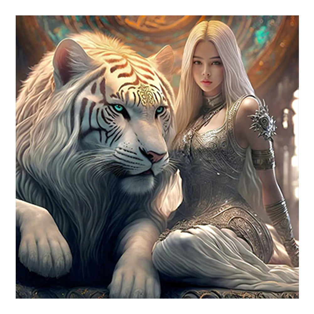 Beauty And The Beast - Full Round Drill Diamond Painting 40*40CM