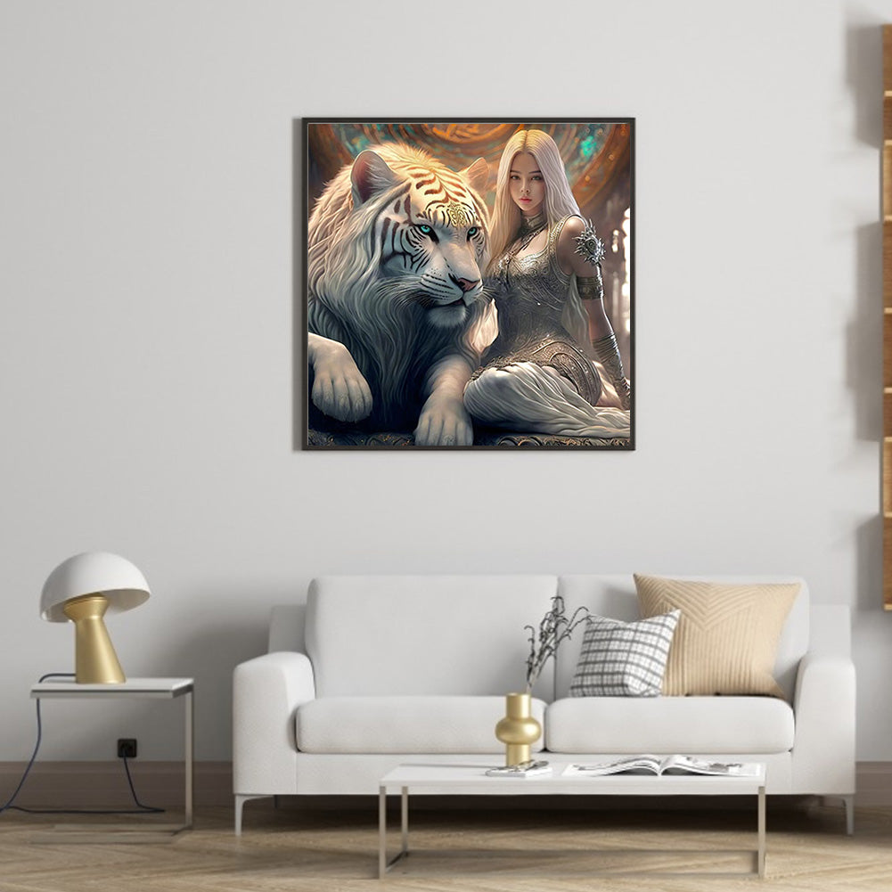 Beauty And The Beast - Full Round Drill Diamond Painting 40*40CM