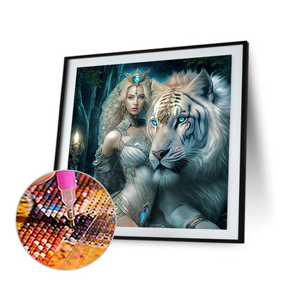 Beauty And The Beast - Full Round Drill Diamond Painting 40*40CM