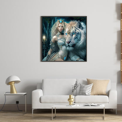 Beauty And The Beast - Full Round Drill Diamond Painting 40*40CM