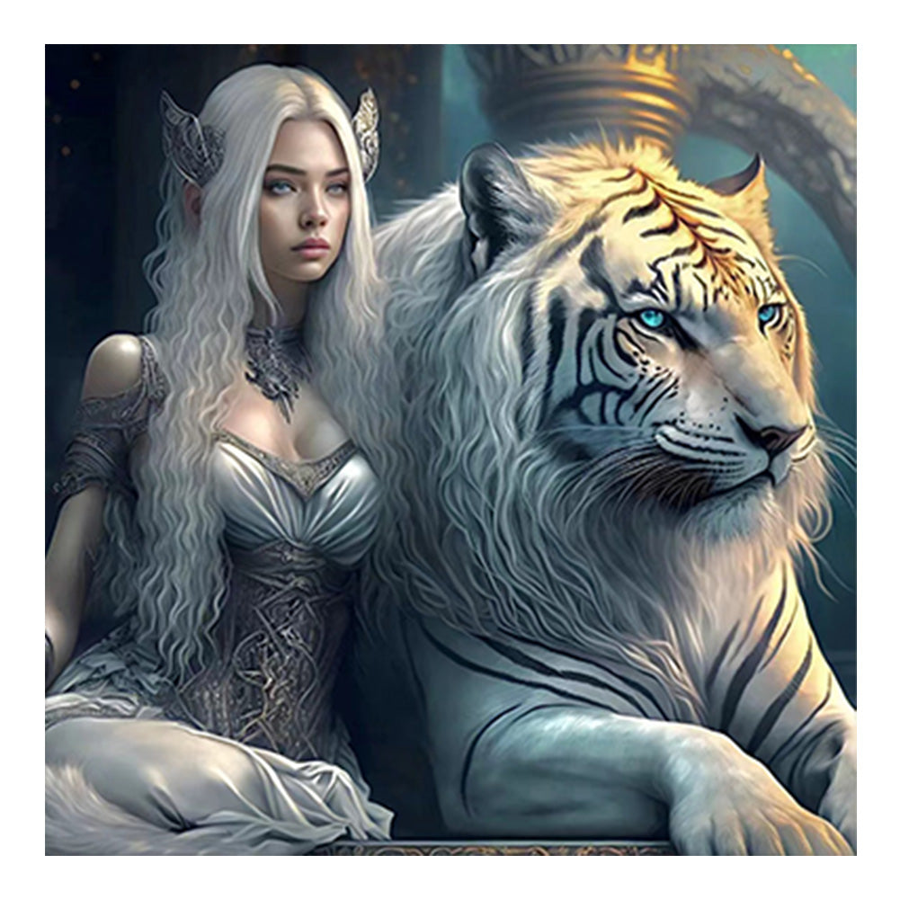 Beauty And The Beast - Full Round Drill Diamond Painting 40*40CM