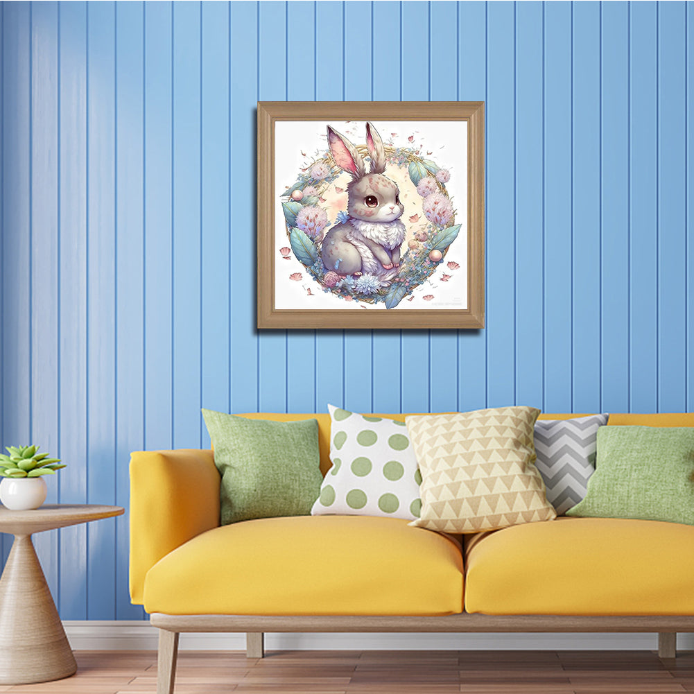 Rabbit - Full Round Drill Diamond Painting 35*35CM