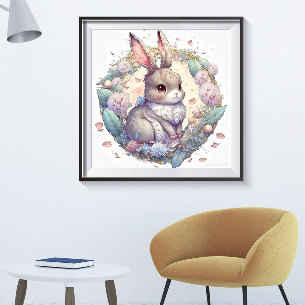 Rabbit - Full Round Drill Diamond Painting 35*35CM