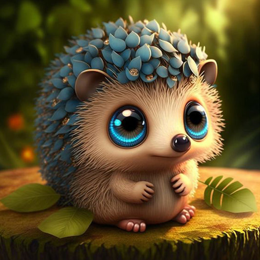 Hedgehog - Full Round Drill Diamond Painting 35*35CM