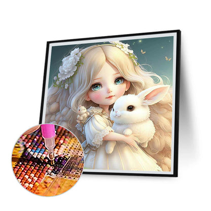 Fairy Bunny - Full Round Drill Diamond Painting 35*35CM