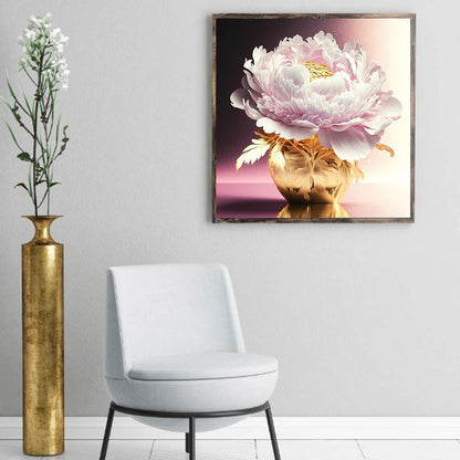 Peony - Full Round Drill Diamond Painting 35*35CM