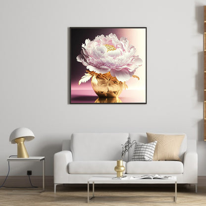 Peony - Full Round Drill Diamond Painting 35*35CM