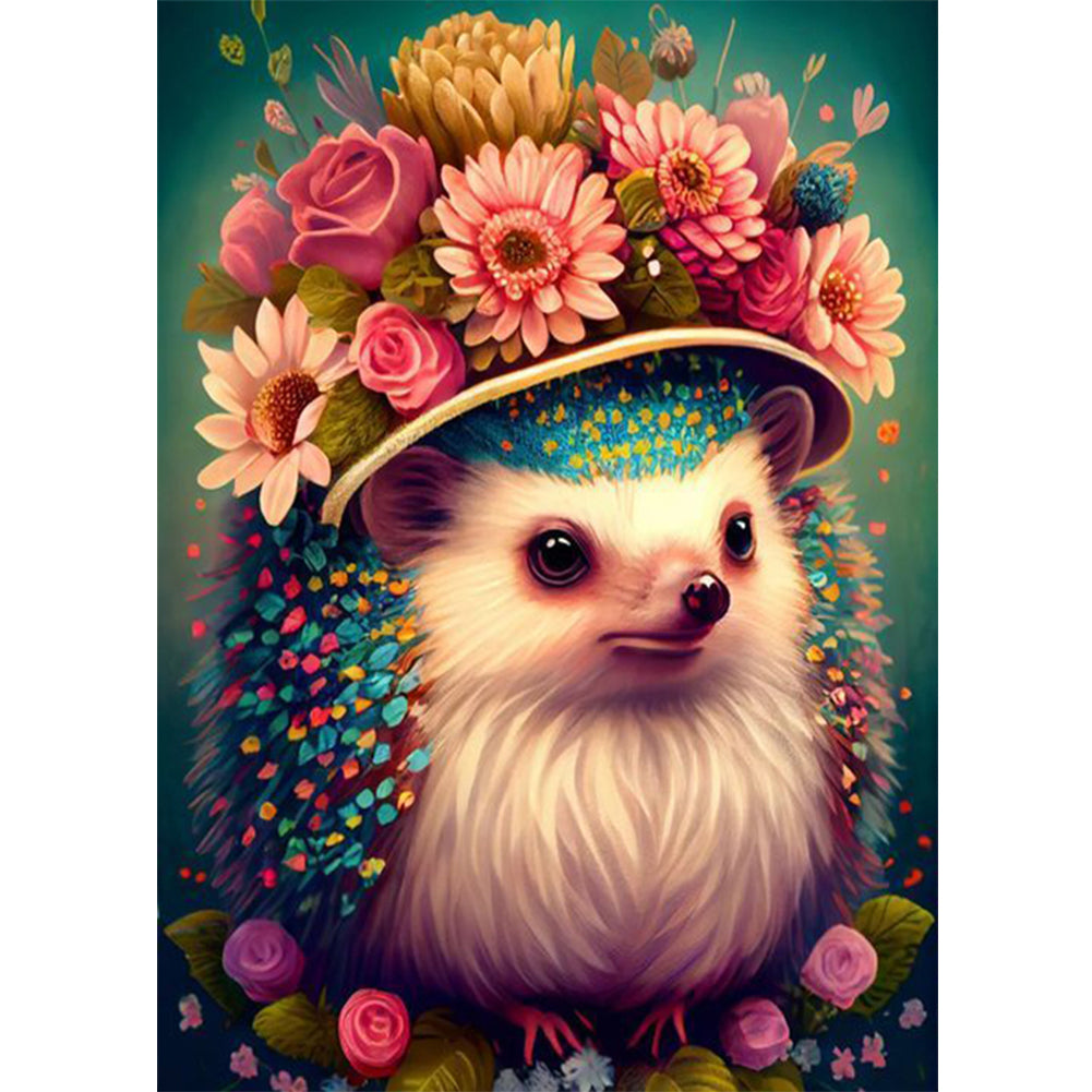 Hedgehog - Full Round Drill Diamond Painting 30*40CM