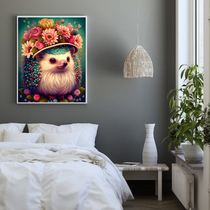 Hedgehog - Full Round Drill Diamond Painting 30*40CM