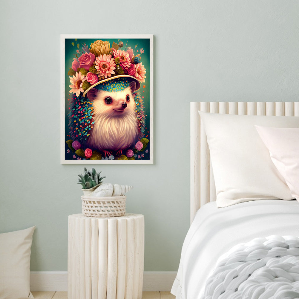 Hedgehog - Full Round Drill Diamond Painting 30*40CM