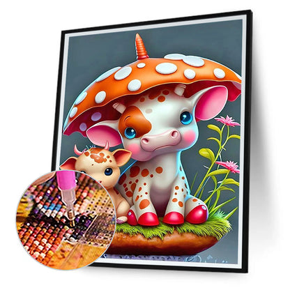 Little Cow - Full Round Drill Diamond Painting 30*45CM