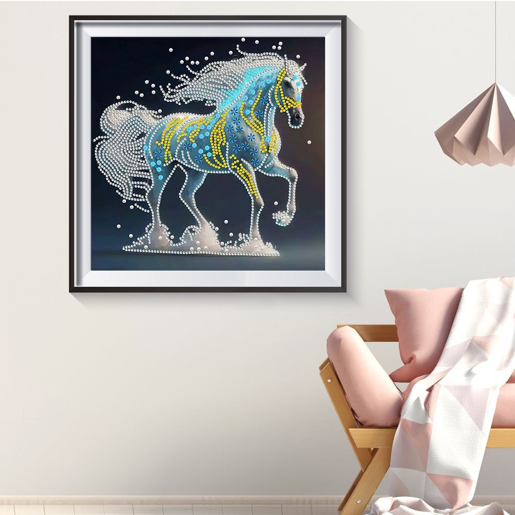 Chinese Zodiac - Horse - Special Shaped Drill Diamond Painting 30*30CM