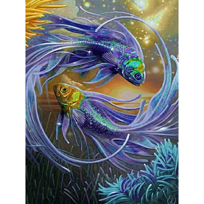 Pisces Totem - Full Round Drill Diamond Painting 30*40CM