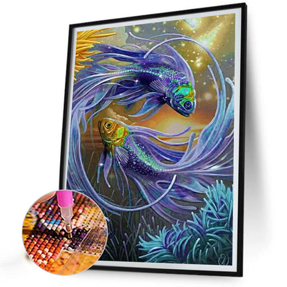 Pisces Totem - Full Round Drill Diamond Painting 30*40CM