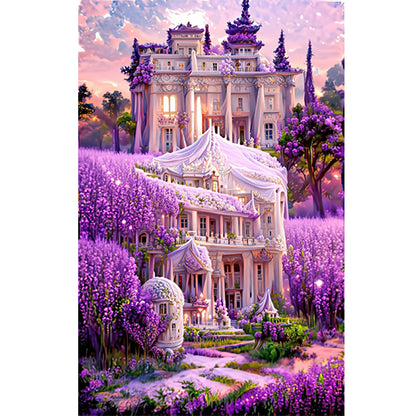 Lavender Palace - Full Round Drill Diamond Painting 45*70CM