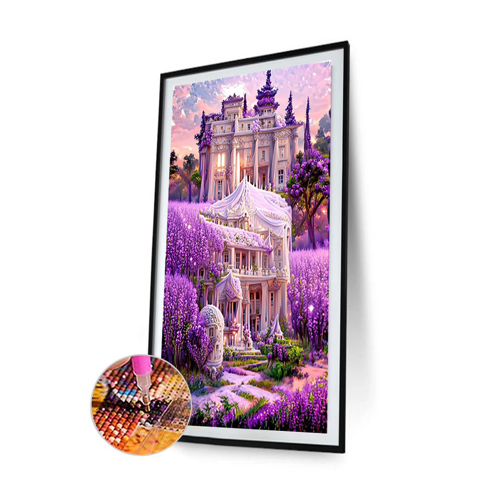 Lavender Palace - Full Round Drill Diamond Painting 45*70CM