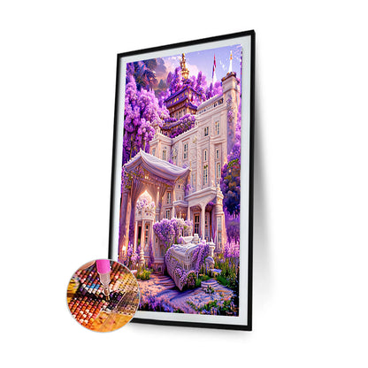 Lavender Palace - Full Round Drill Diamond Painting 45*70CM