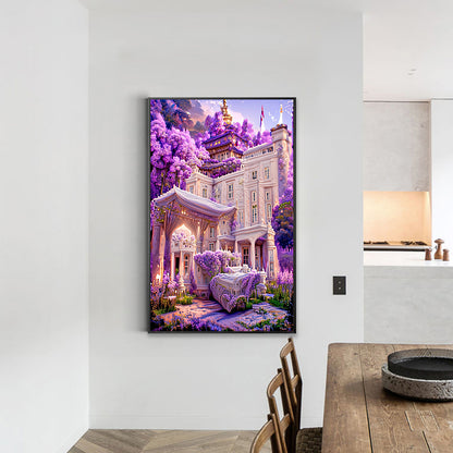 Lavender Palace - Full Round Drill Diamond Painting 45*70CM