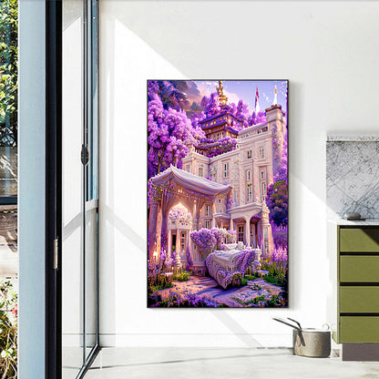 Lavender Palace - Full Round Drill Diamond Painting 45*70CM