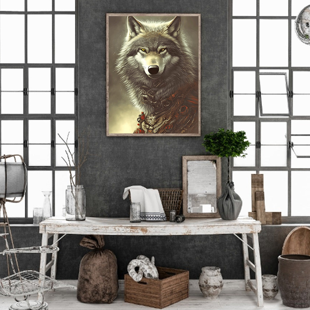 Mexican Wolf - Full Round Drill Diamond Painting 30*40CM