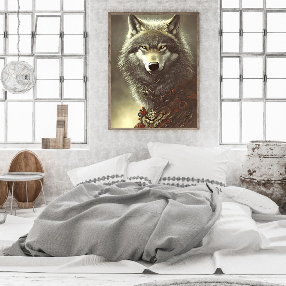 Mexican Wolf - Full Round Drill Diamond Painting 30*40CM
