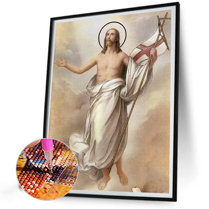 Religion Jesus - Full Round Drill Diamond Painting 30*40CM