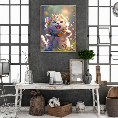 Chinese Zodiac Tiger - Full Round Drill Diamond Painting 30*40CM