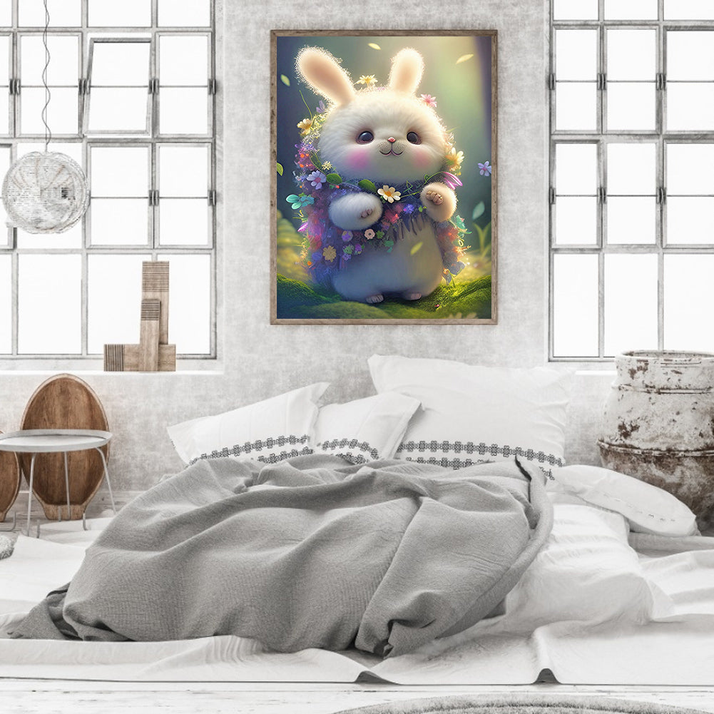 Chinese Zodiac Rabbit - Full Round Drill Diamond Painting 30*40CM