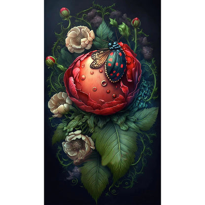 Garden Ladybug - Full Round Drill Diamond Painting 40*70CM