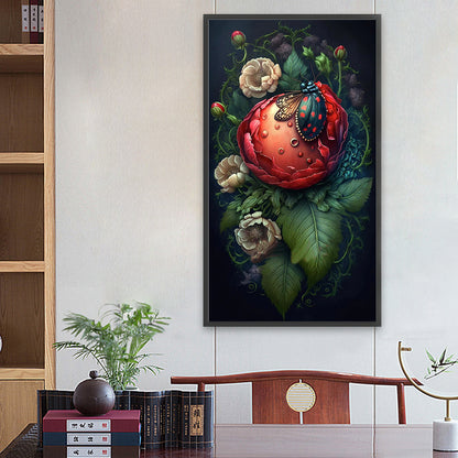 Garden Ladybug - Full Round Drill Diamond Painting 40*70CM