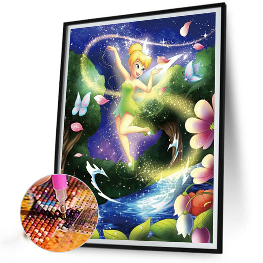 Disney Tinkerbell - Full Round Drill Diamond Painting 30*40CM