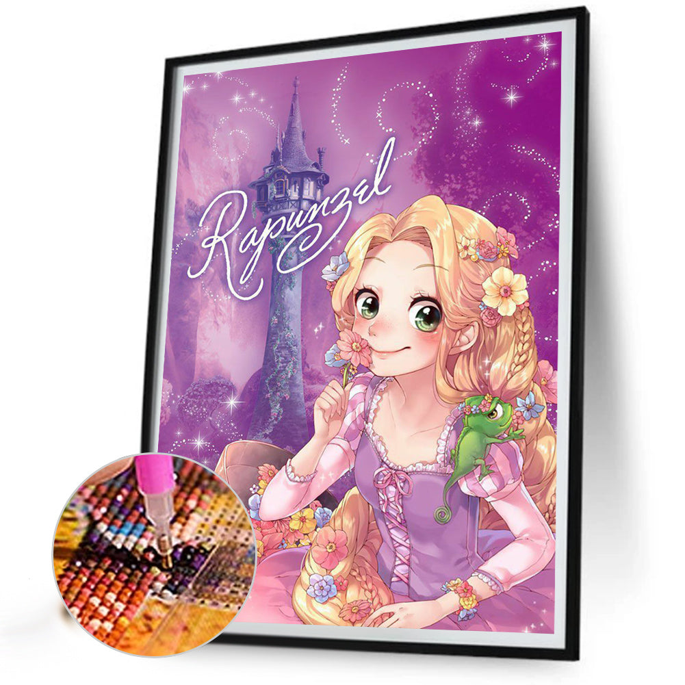 Disney Rapunzel - Full Round Drill Diamond Painting 30*40CM