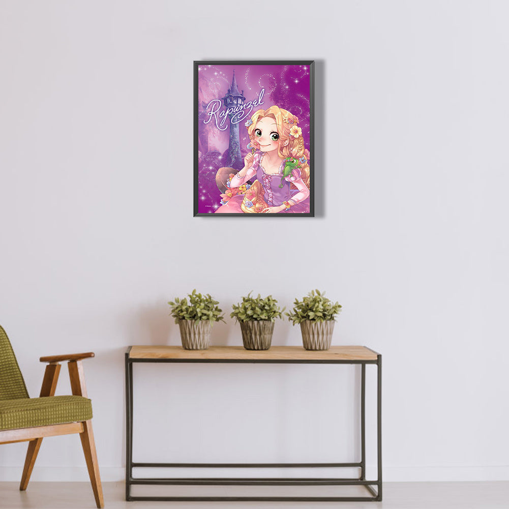 Disney Rapunzel - Full Round Drill Diamond Painting 30*40CM