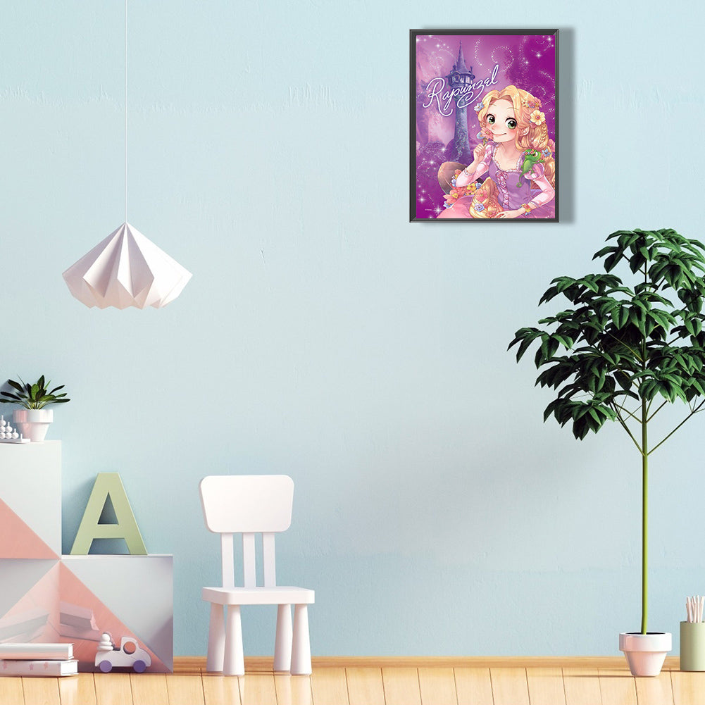 Disney Rapunzel - Full Round Drill Diamond Painting 30*40CM