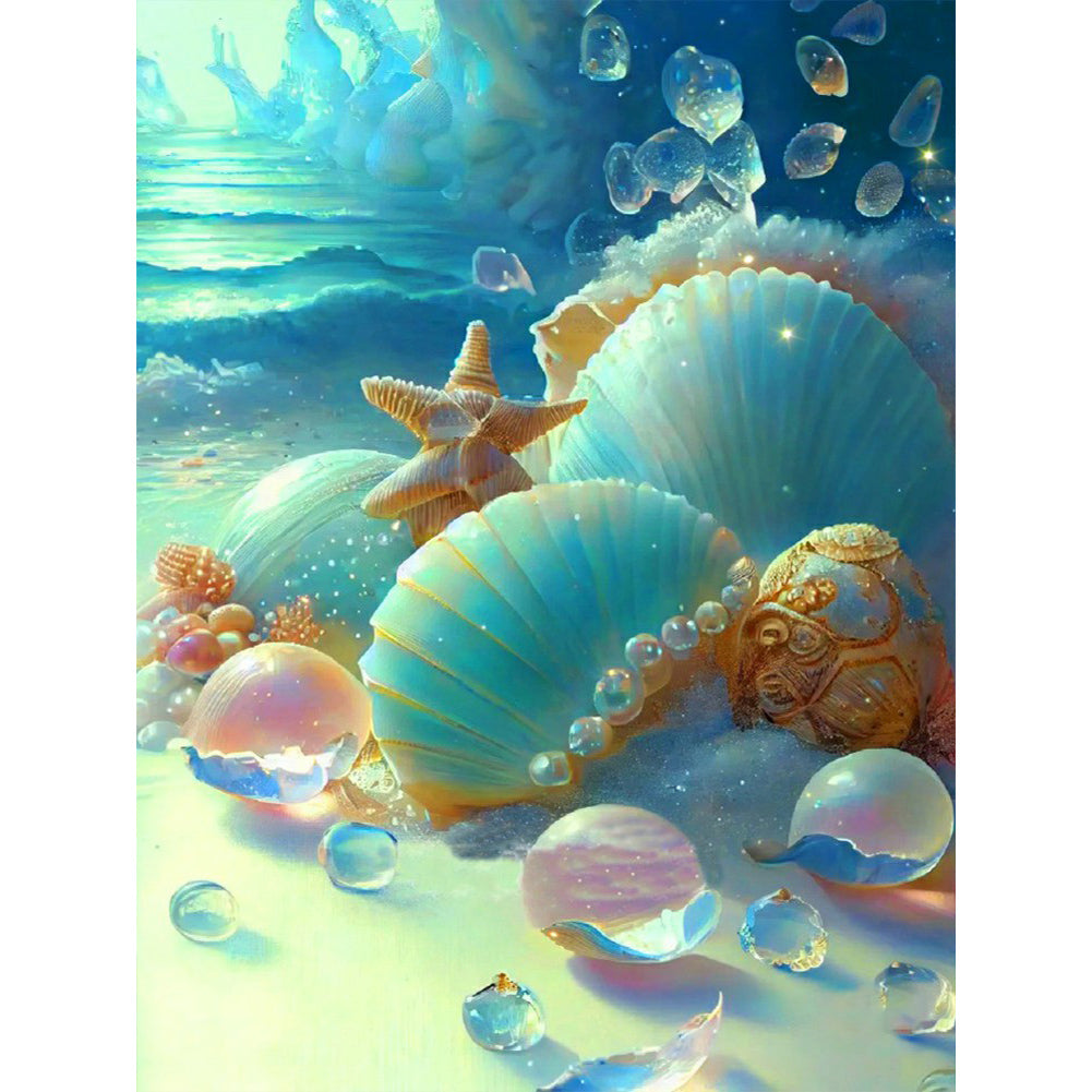 Seaside Pearl Shell - Full Round Drill Diamond Painting 40*50CM