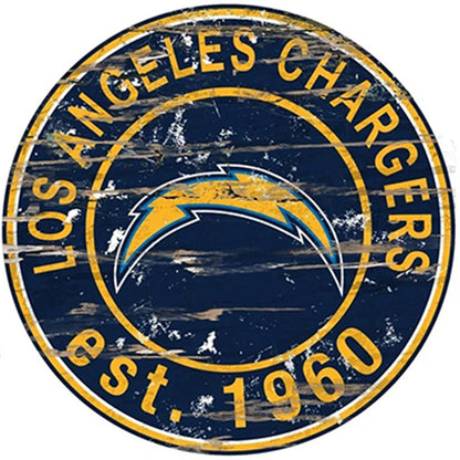 Los Angeles Charge Football Team - Full Round Drill Diamond Painting 30*30CM