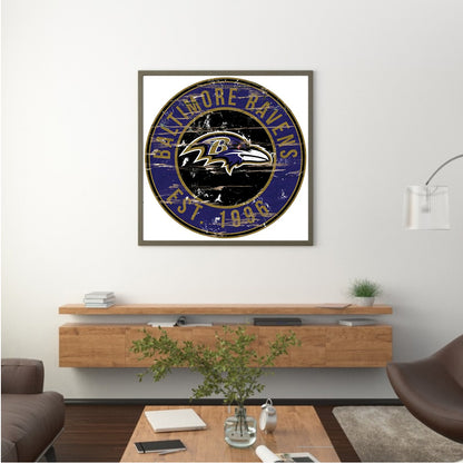 Baltimore Ravens - Full Round Drill Diamond Painting 30*30CM