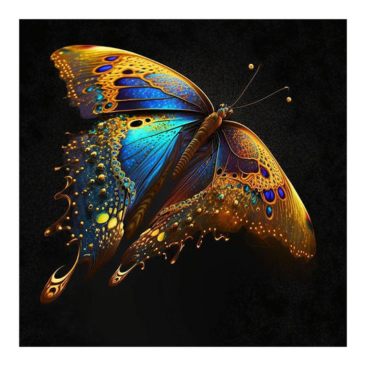 Glorious Butterfly - Full Round Drill Diamond Painting 30*30CM