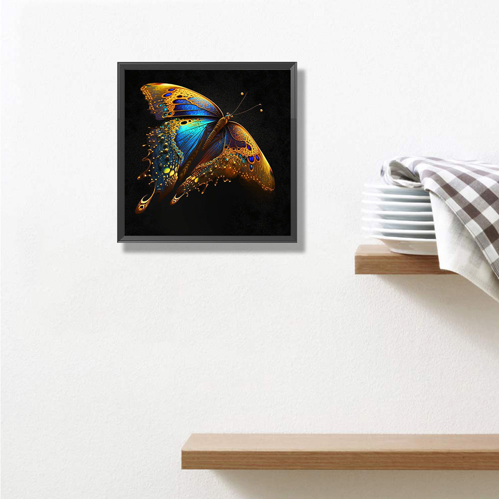 Glorious Butterfly - Full Round Drill Diamond Painting 30*30CM