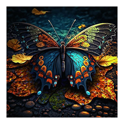 Glorious Butterfly - Full Round Drill Diamond Painting 30*30CM