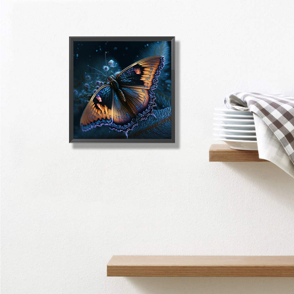 Glorious Butterfly - Full Round Drill Diamond Painting 30*30CM