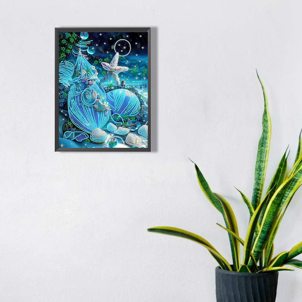 Dream Shell - Special Shaped Drill Diamond Painting 30*40CM