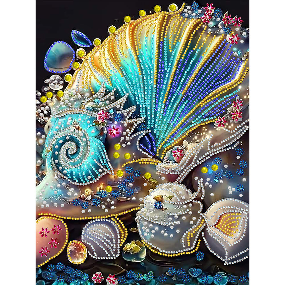 Dream Shell - Special Shaped Drill Diamond Painting 30*40CM