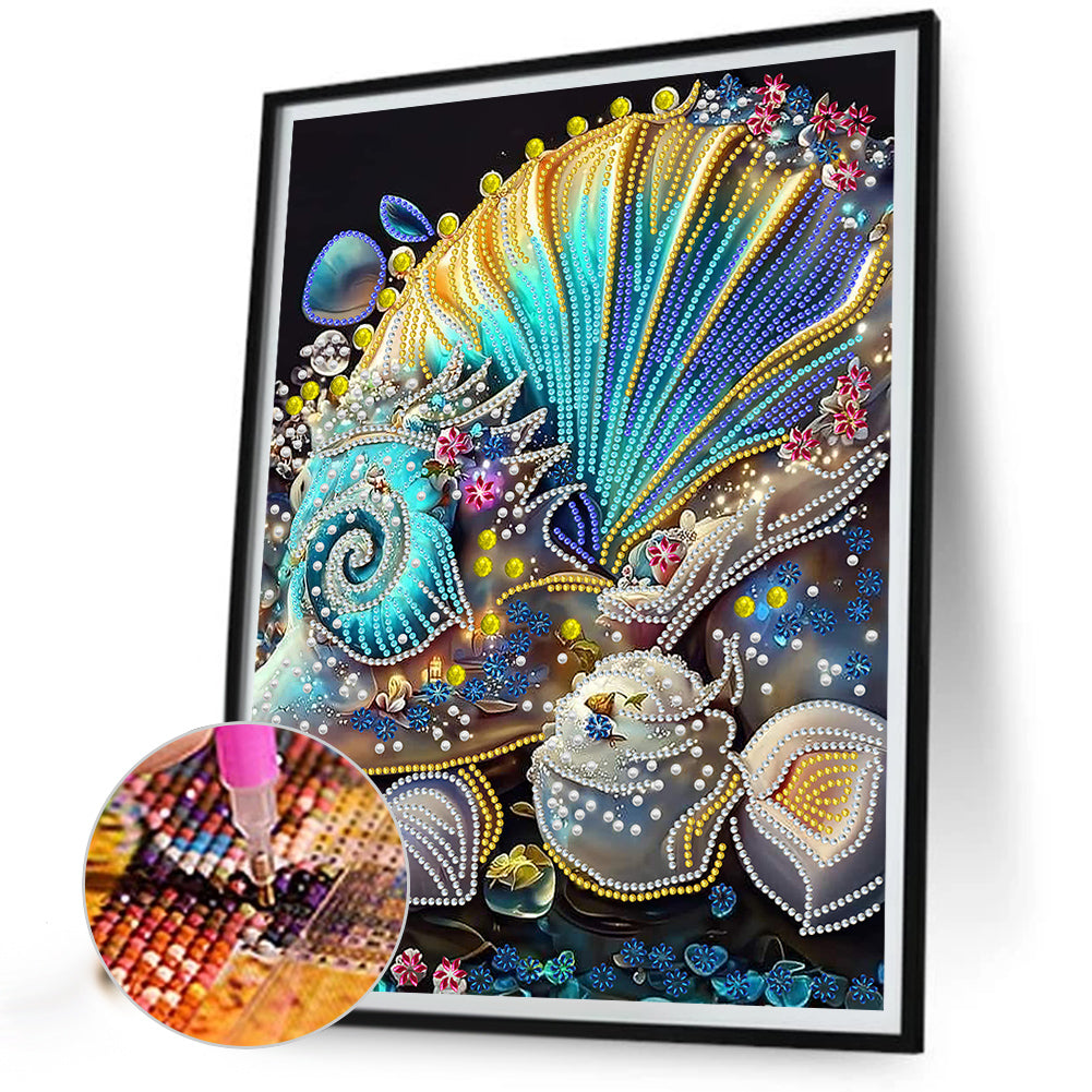 Dream Shell - Special Shaped Drill Diamond Painting 30*40CM