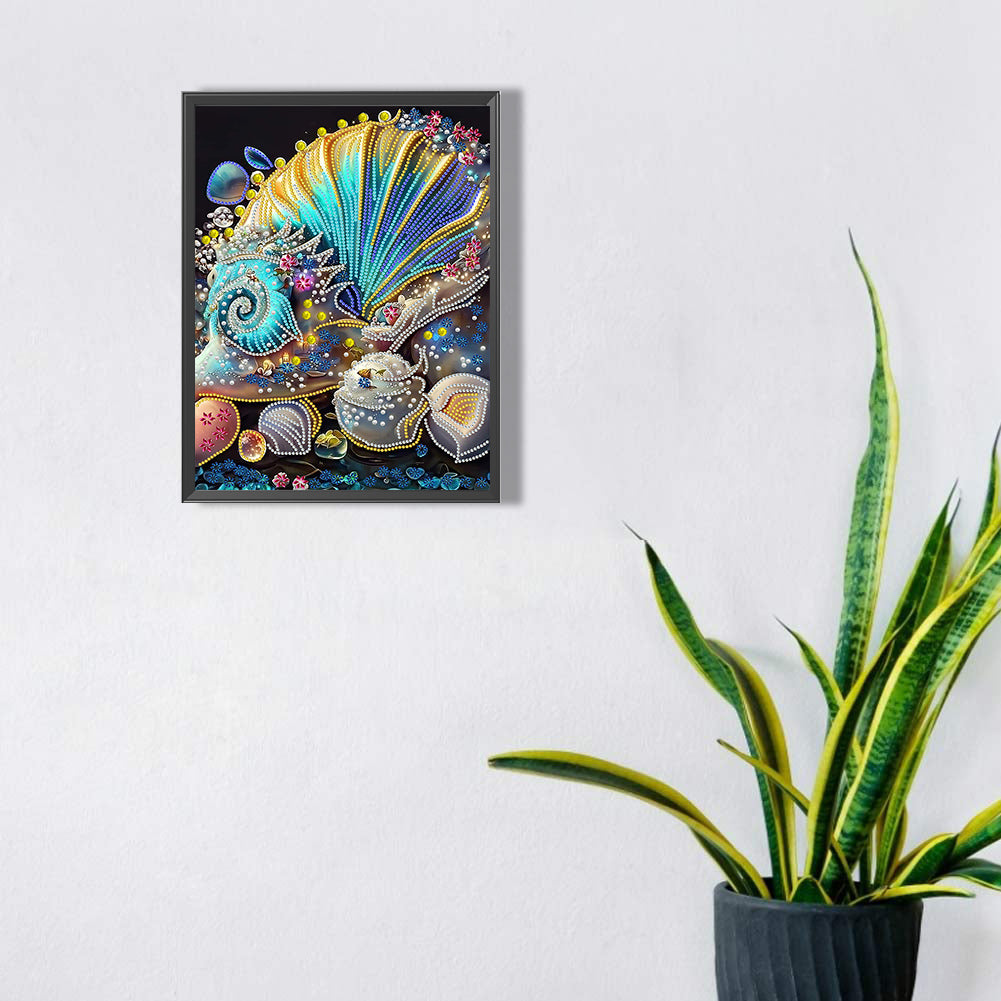 Dream Shell - Special Shaped Drill Diamond Painting 30*40CM