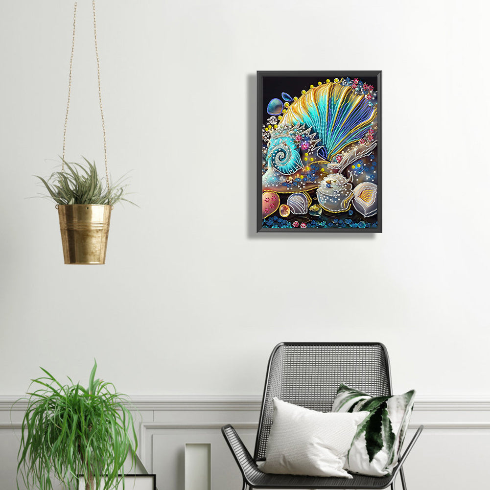Dream Shell - Special Shaped Drill Diamond Painting 30*40CM