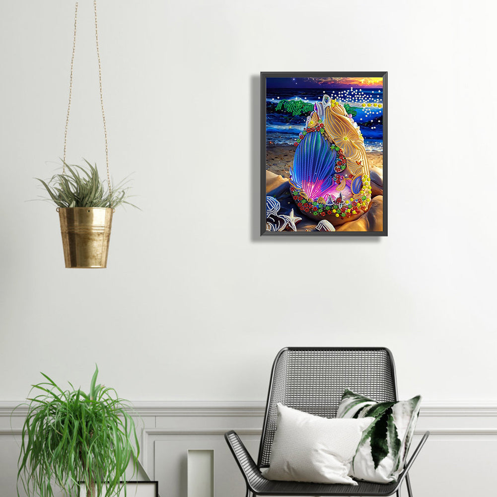 Dream Shell - Special Shaped Drill Diamond Painting 30*40CM