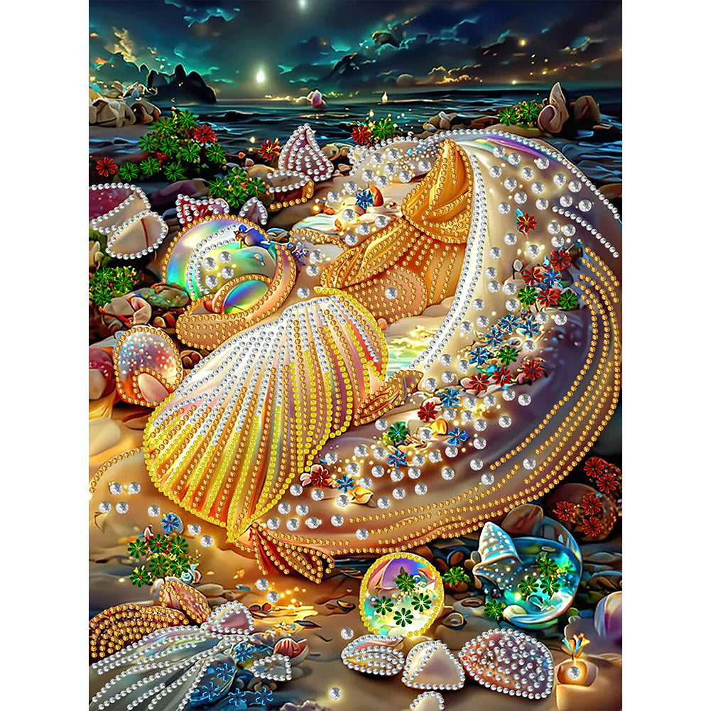 Dream Shell - Special Shaped Drill Diamond Painting 30*40CM