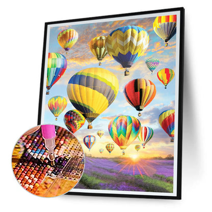 Hot Air Balloon - Full Square Drill Diamond Painting 30*40CM