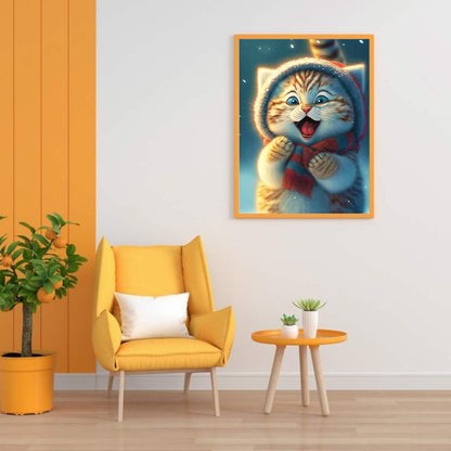 Cute Cat - Full Round Drill Diamond Painting 30*40CM